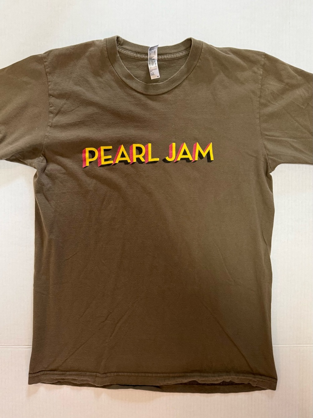 Pearl Jam 2016 North America Tour Concert Tee Men’s Medium